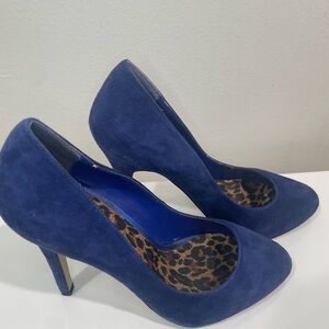 Aldo Royal Blue Suede Heels